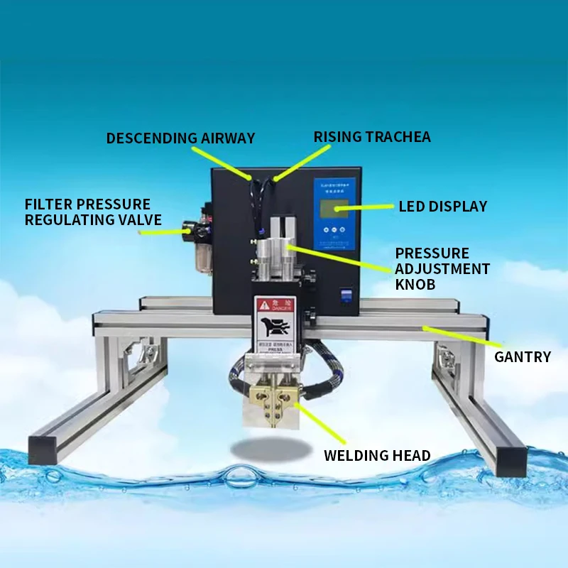 Brand new  GJ01 Spot Welding Machine Microcomputer Control Gantry Mash Battery Welder Pneumatic Aluminum 10KW for 18650 32650