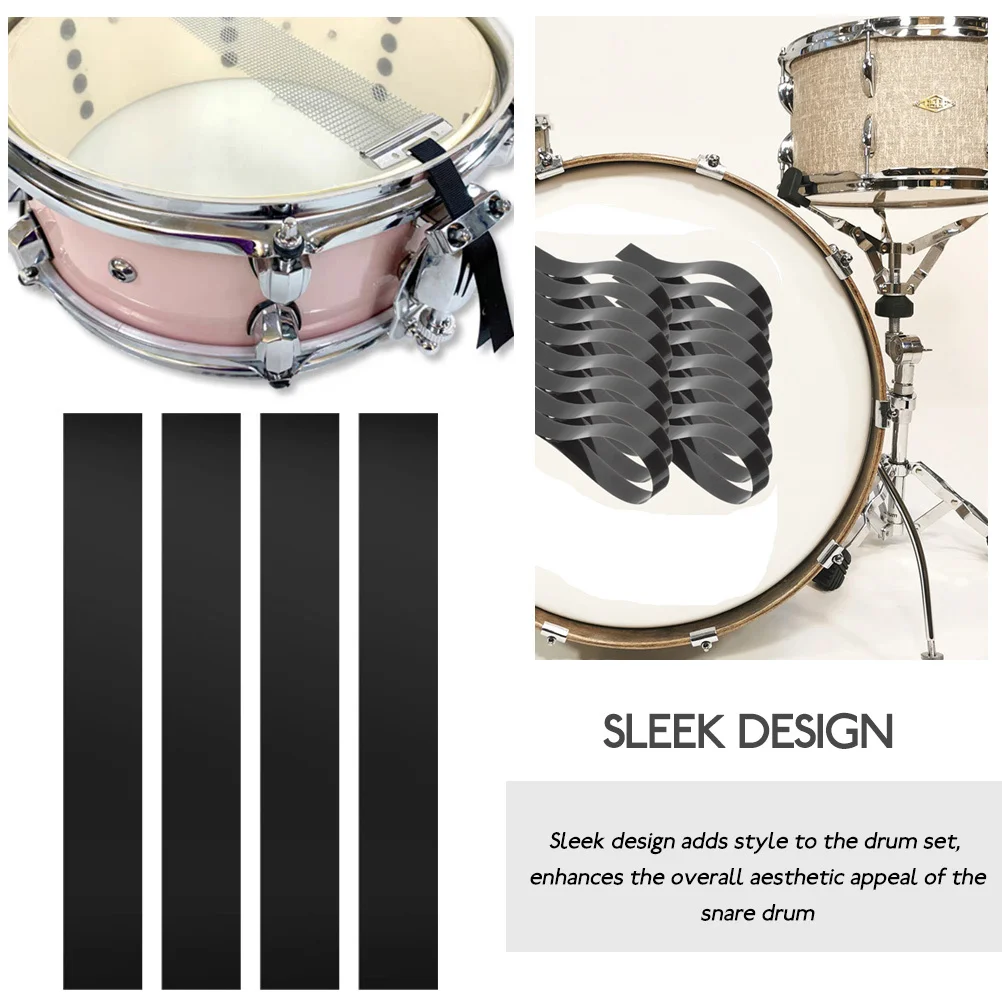 

4pcs Snare Replacement Parts Fixing Wire Straps For Snare Drum Drum Components Instrument Parts Spring Wire Stabilizer Straps