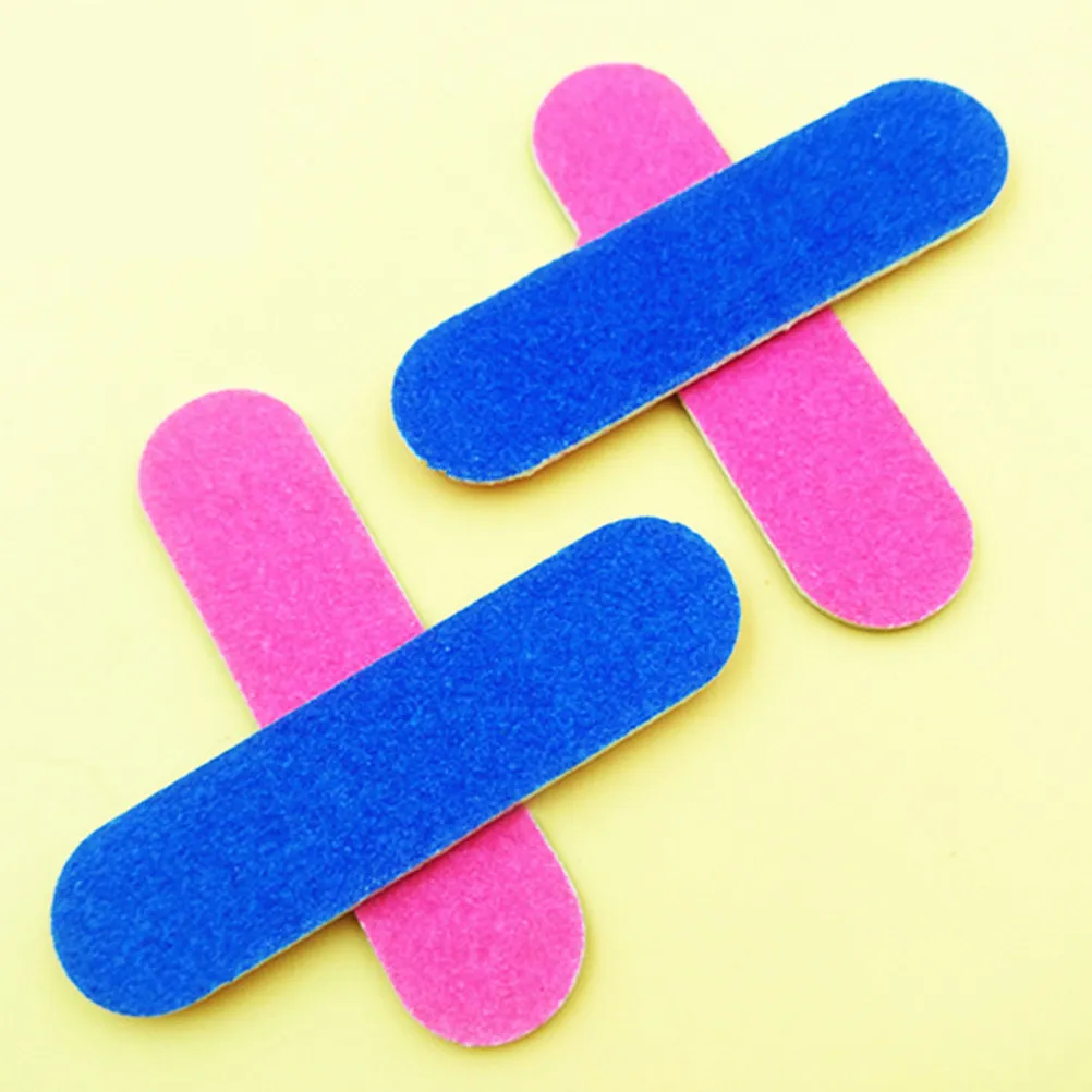 

300Pcs Double-Sided Nail Files Emery Board Buffers Wood Chip Nail Sanding Block for Natural False Toenails Professional Manicure