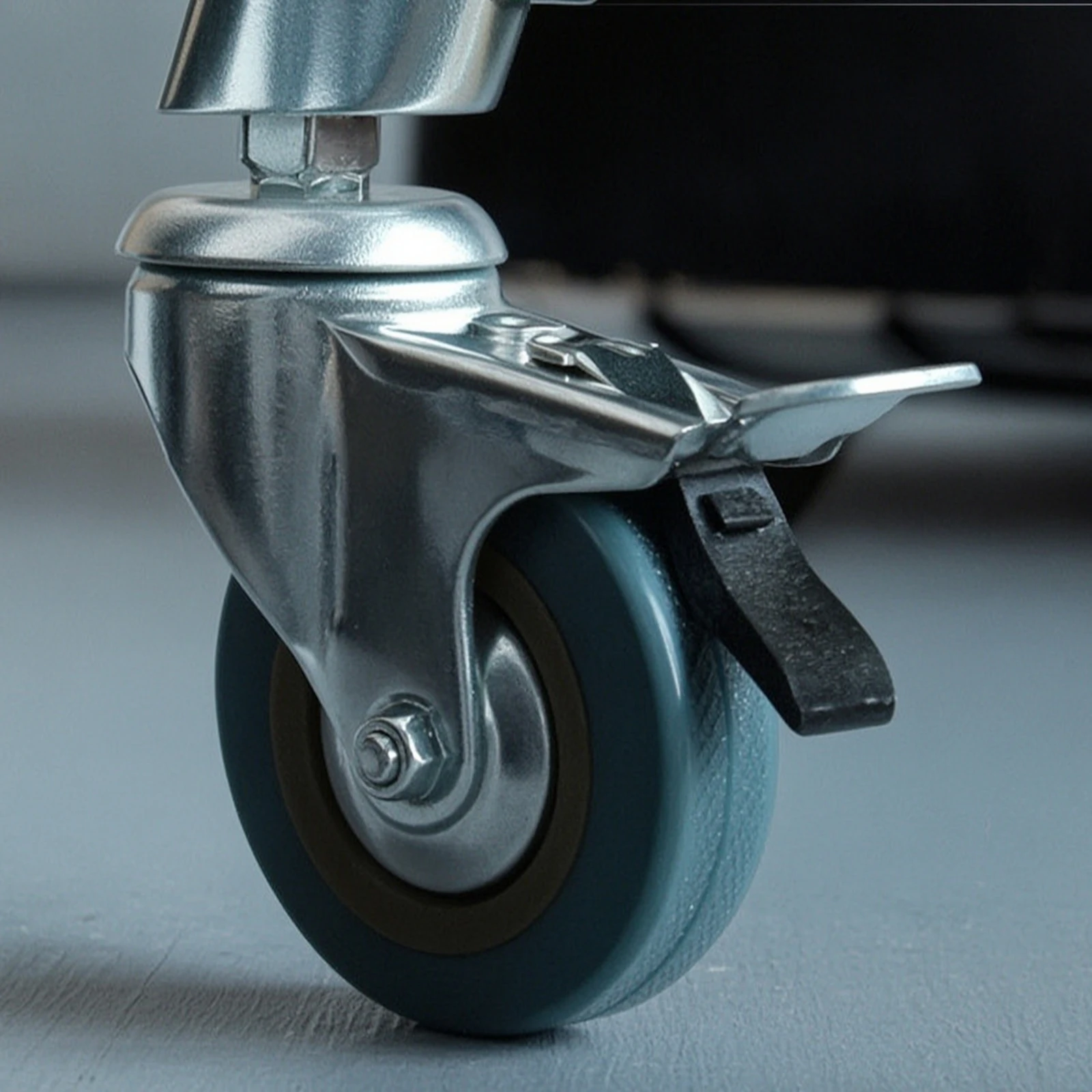 3 Pieces C-Stand Caster Wheel Locking Light Stand Caster Heavy Duty Professional for Photographers, Photo Studio view 3