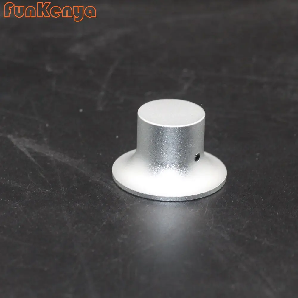 1 Piece Sandblasting Aluminum Knob 38mm Height 23mm DIY Amplifier Kits Potentiometer Handles Matte