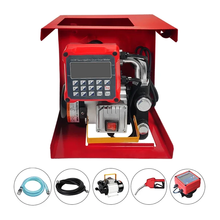 manual electric  fuel transfer oil pump 12V for 1000l IBC tank with nozzle