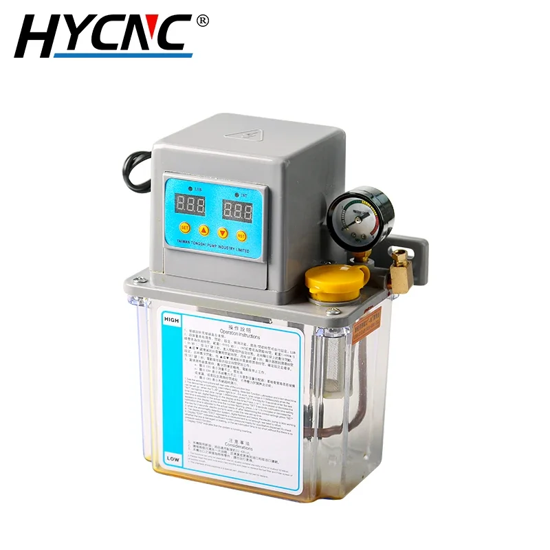 1.5L Automatic Lubricating Oil Pump CNC Electromagnetic Lubrication Pump 220V CNC Machine Tool Timing Oil Supply Gear Oiler