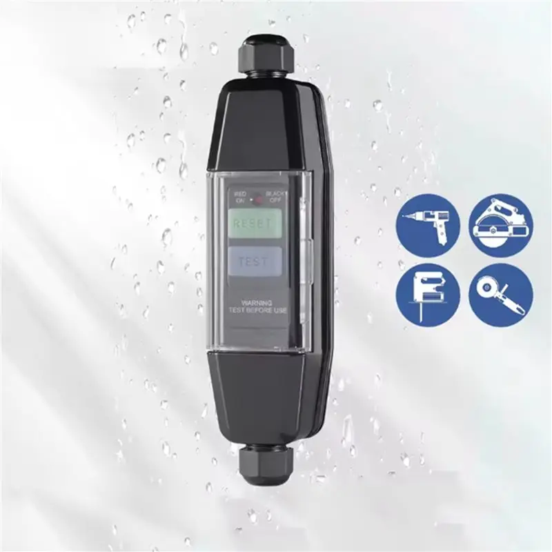 【PRICE REDUCT】4X Inline RCD Connector,PRCD Intermediate Safety Switch,30Ma Residual Current Protection Anti-Electric Shock For O