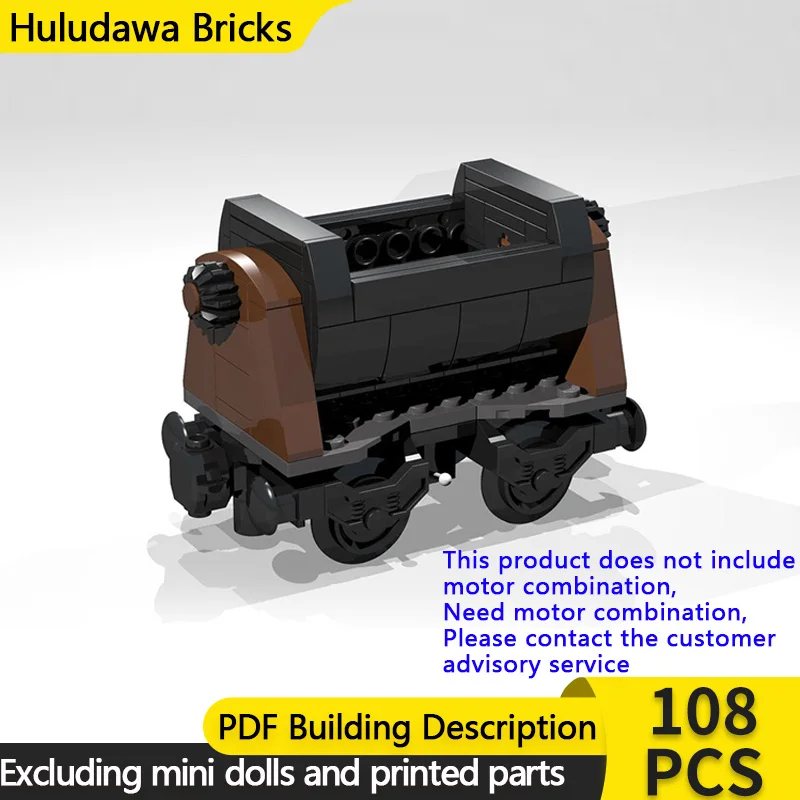 

City Car Model MOC Building Bricks Mini 4-Wheel Mining Tram Modular Technology Children Holiday Gifts Assemble Toys Suit