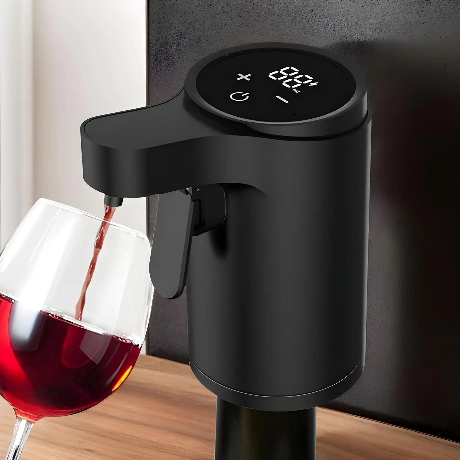 

Electric Wine Aerator Instant Automatic Wine Decanter Pourer Smart Touch Screen Whiskey Aerator for Home Bar, Party & Travel Use