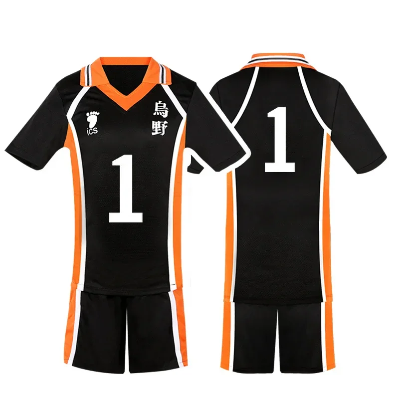

Anime Haikyuu Cosplay Costume Hinata Shoyo Karasuno High School Volleyball Sportswear Party Cosplay Short Sleeve Jersey Uniform