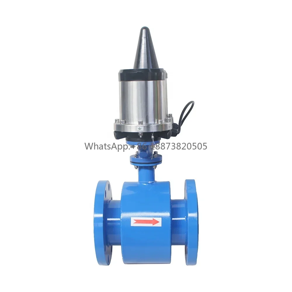 Lowest Price Battery Powered Electromagnetic Flowmeter Water Flow Meter With Pulse Output