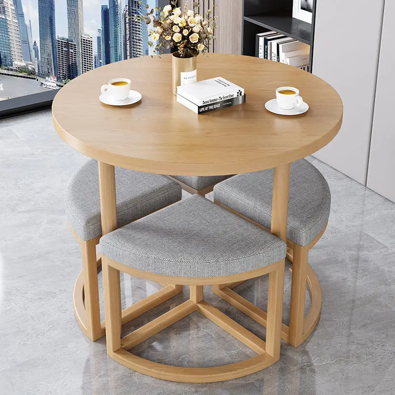 Simple reception negotiation table and chair combination shopping mall store meeting table