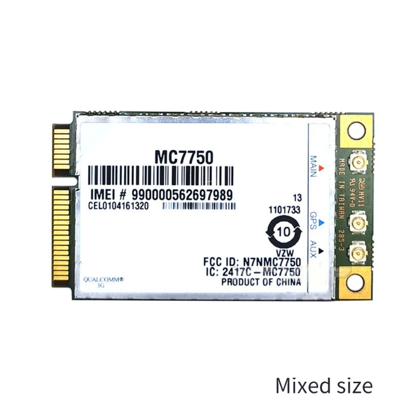 محول كمبيوتر محمول صغير من PCIe الجيل الثالث 3G 4G LTE وحدة MC7750 CDMA بطاقة واي فاي لاسلكية MDM9600