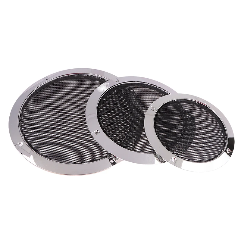 2/3/4/5/6.5/8 Inch Speaker Net Cover Car Home Loudspeaker Mesh Enclosure Speakers Plastic Frame Metal Iron Wire Grilles