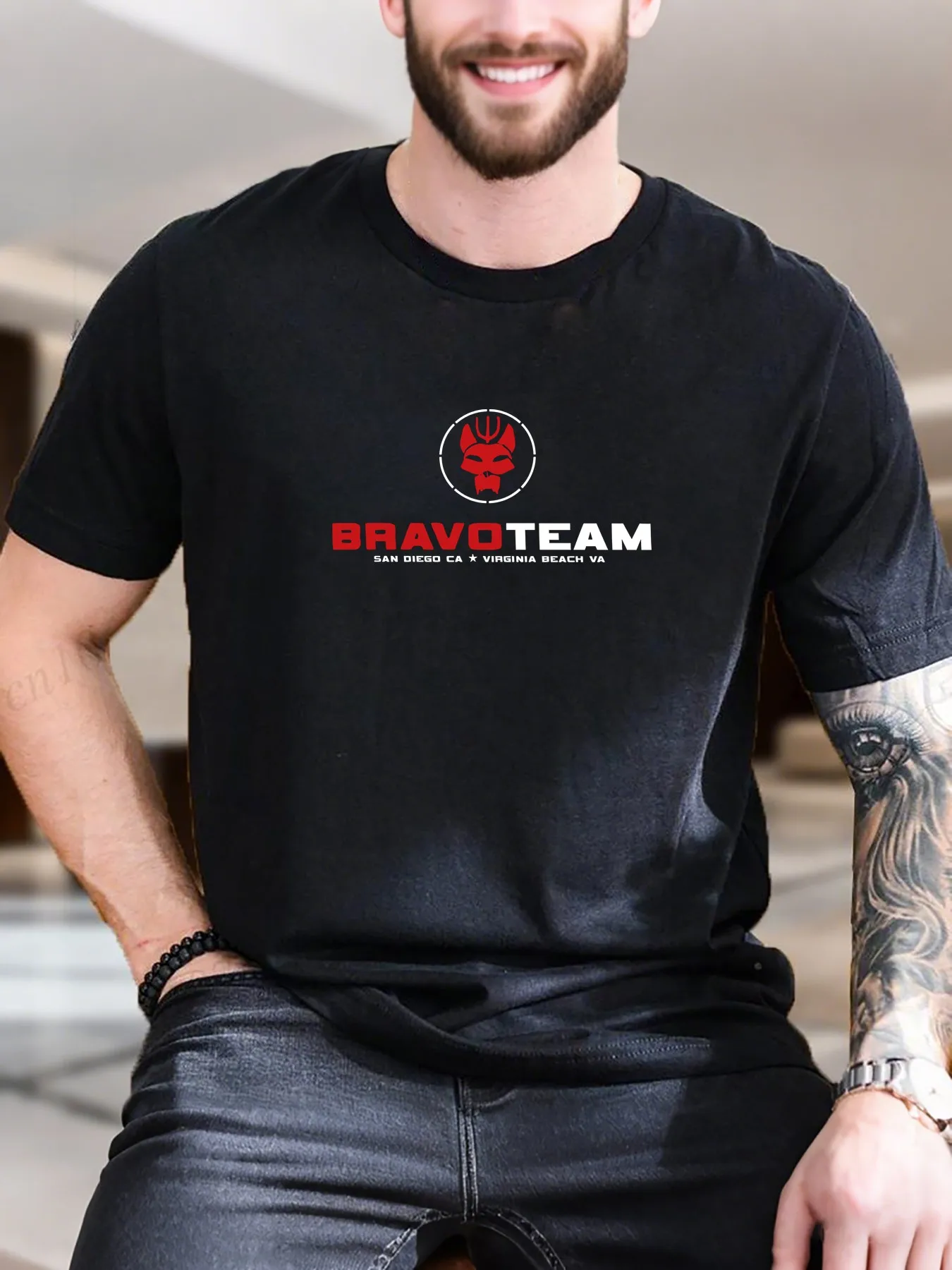 

New Arrival Fashion Men's Devil Print T-Shirt 100% Cotton Soft Breathable Trendy Red/White Logo Design Casual Streetwear Essential