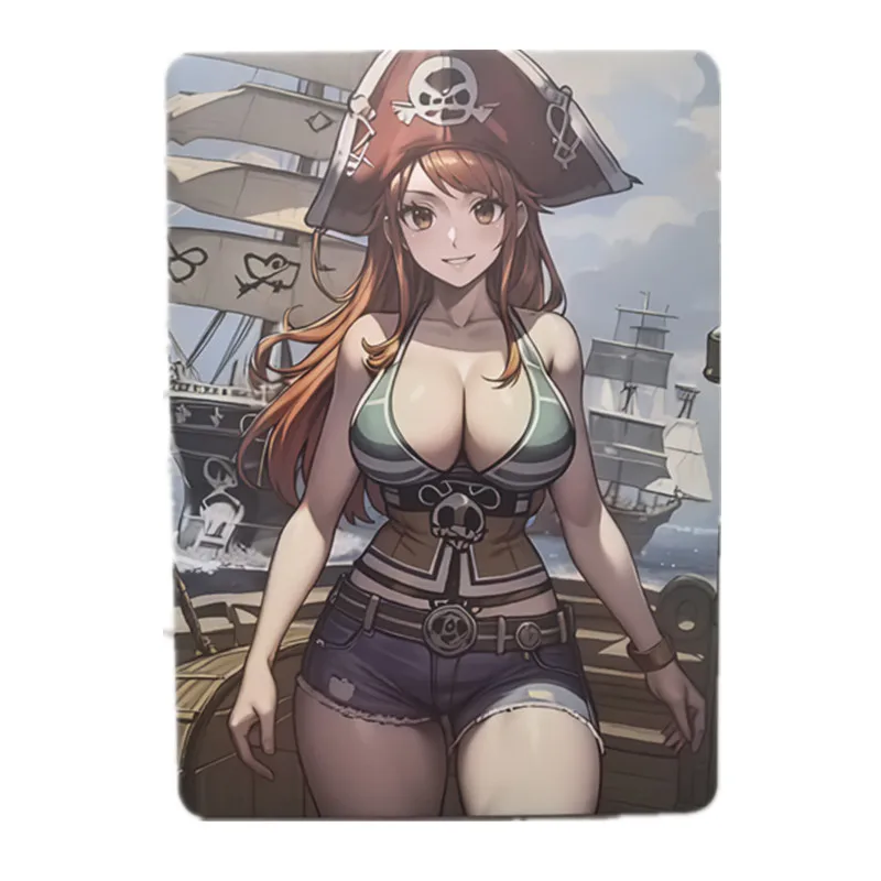 

2 шт./компл. сексуальная карта аниме One Piece Nami Little Thief Cat, комиксы для взрослых, телесная карта, хобби, игрушки, подарки, приключенческая игровая коллекционная карта