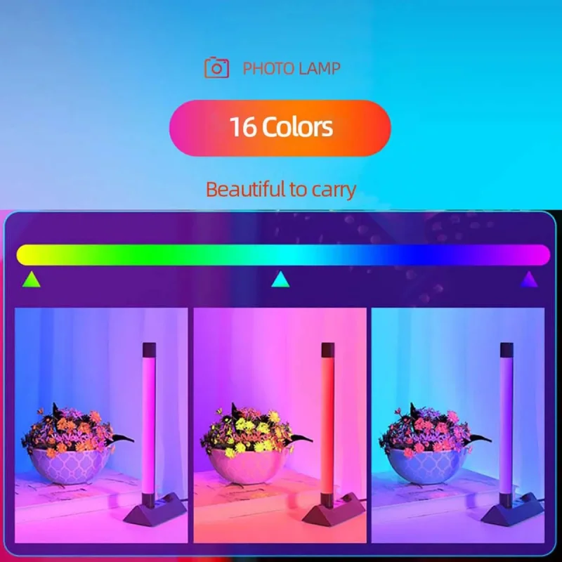 

20CM/40CM Portable Fill Light RGB Stick Light Photography Colorful Handheld Selfie Lamp Desktop LED Lamp Photography Lighting