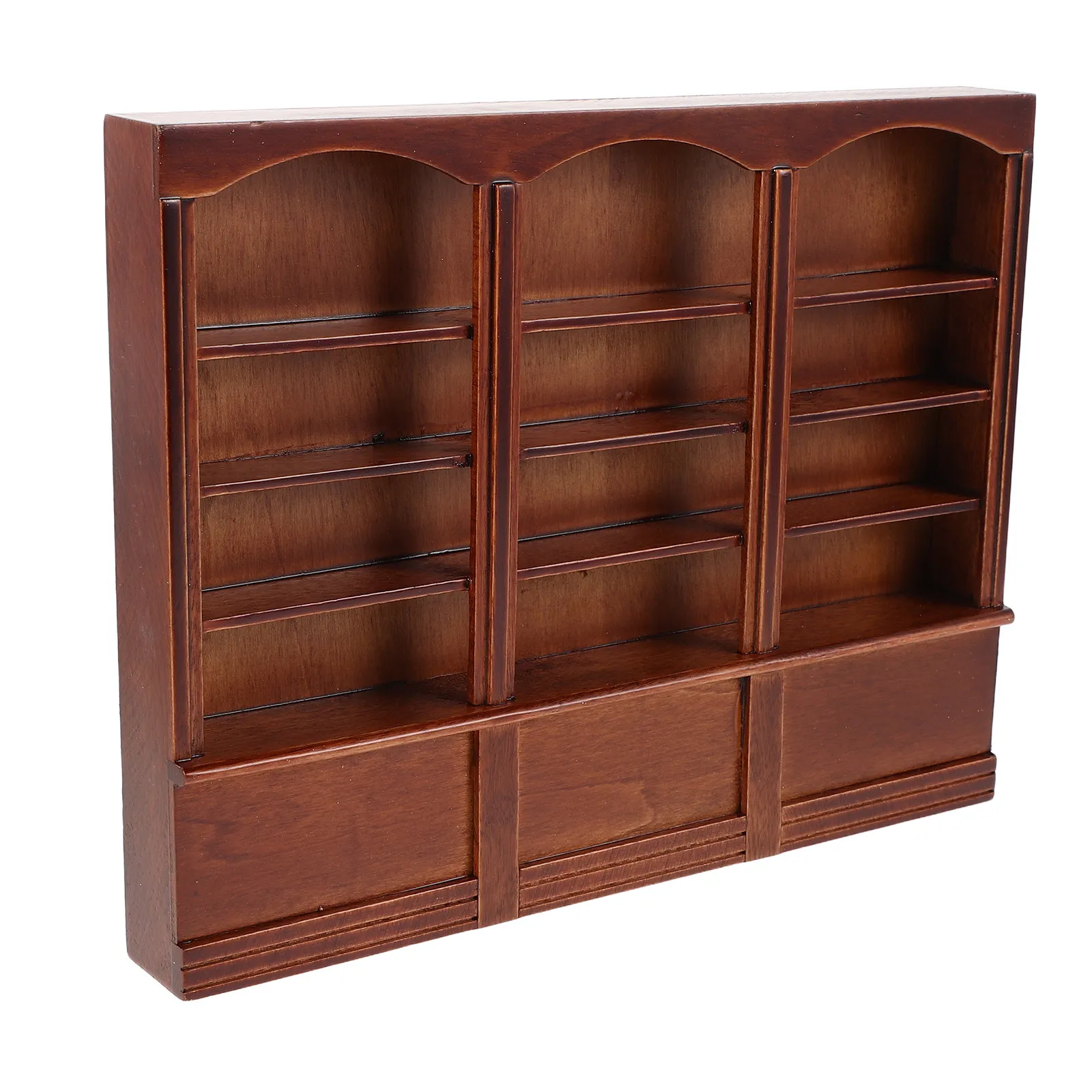 Miniature Bookshelf for Dollhouse Mini Furniture Decorative Display Shelf for Mini Books Living Room Bedroom Dining Room Vintage
