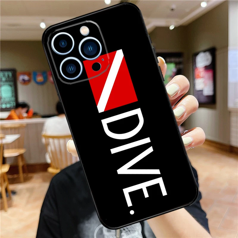حافظة غوص غواص لهاتف آيفون 17 برو ماكس 16 15 14 11 12 13 Mini Plus 16e 17 ملحقات غطاء ممتص الصدمات الهوائي