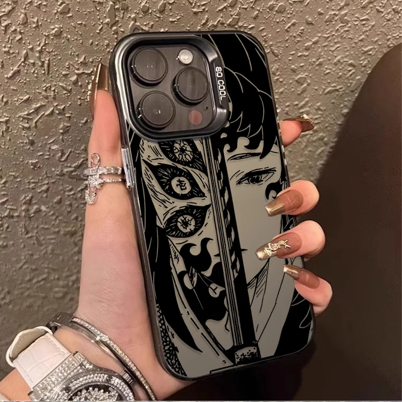 

Матовый чехол для телефона Samsung Galaxy S24 S23 S22 S21 Ultra Plus FE A54 A34 A24 A14 A73 A53 A33 5G 20 Anime Demons Slayers Etui
