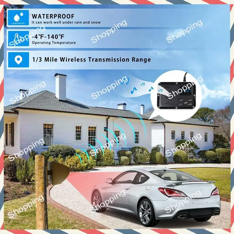 M20K Expandable For Wireless Driveway Alarm System ( Only Sensor, CAN NOT Work Without Receiver )