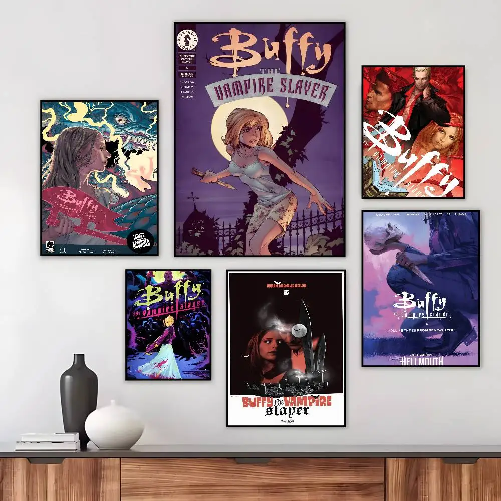 Movie Buffy The Vampire Slayer Poster Art HD Canvas Advanced Aesthetic Printing Paper Wall Art for Living Room Home Decor
