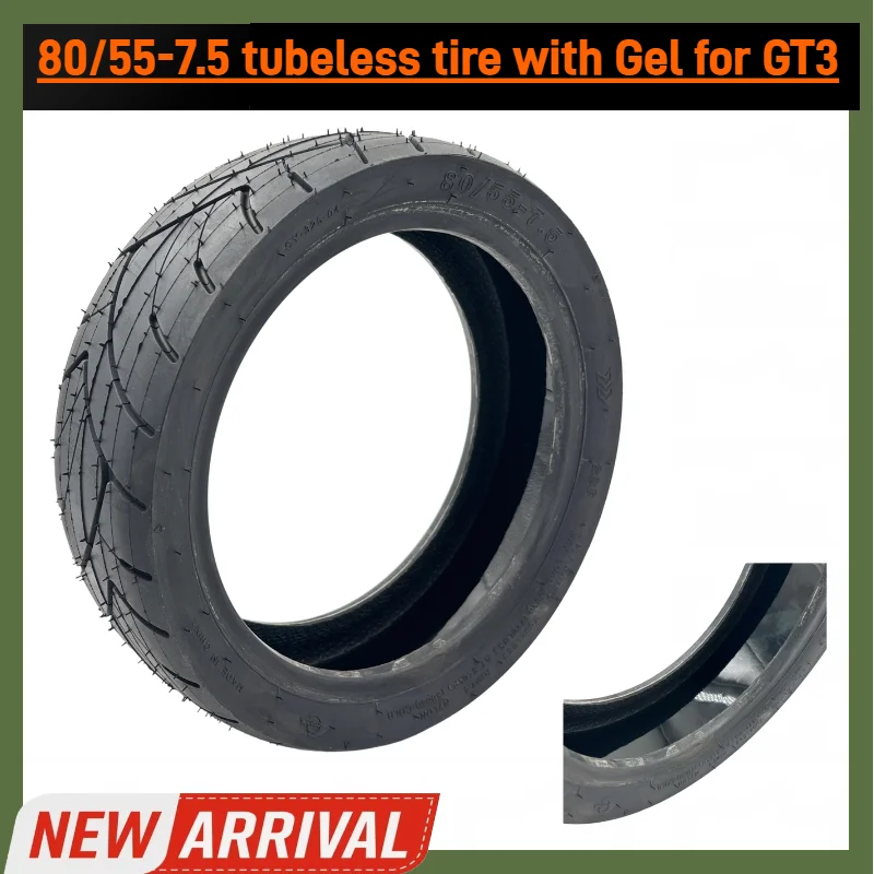 Pneu sous vide en gelée auto-guérison sans chambre à air 80/55-7.5 pour Scooter électrique Ninebot GT3 GT3 pro-pièce de pneu Durable