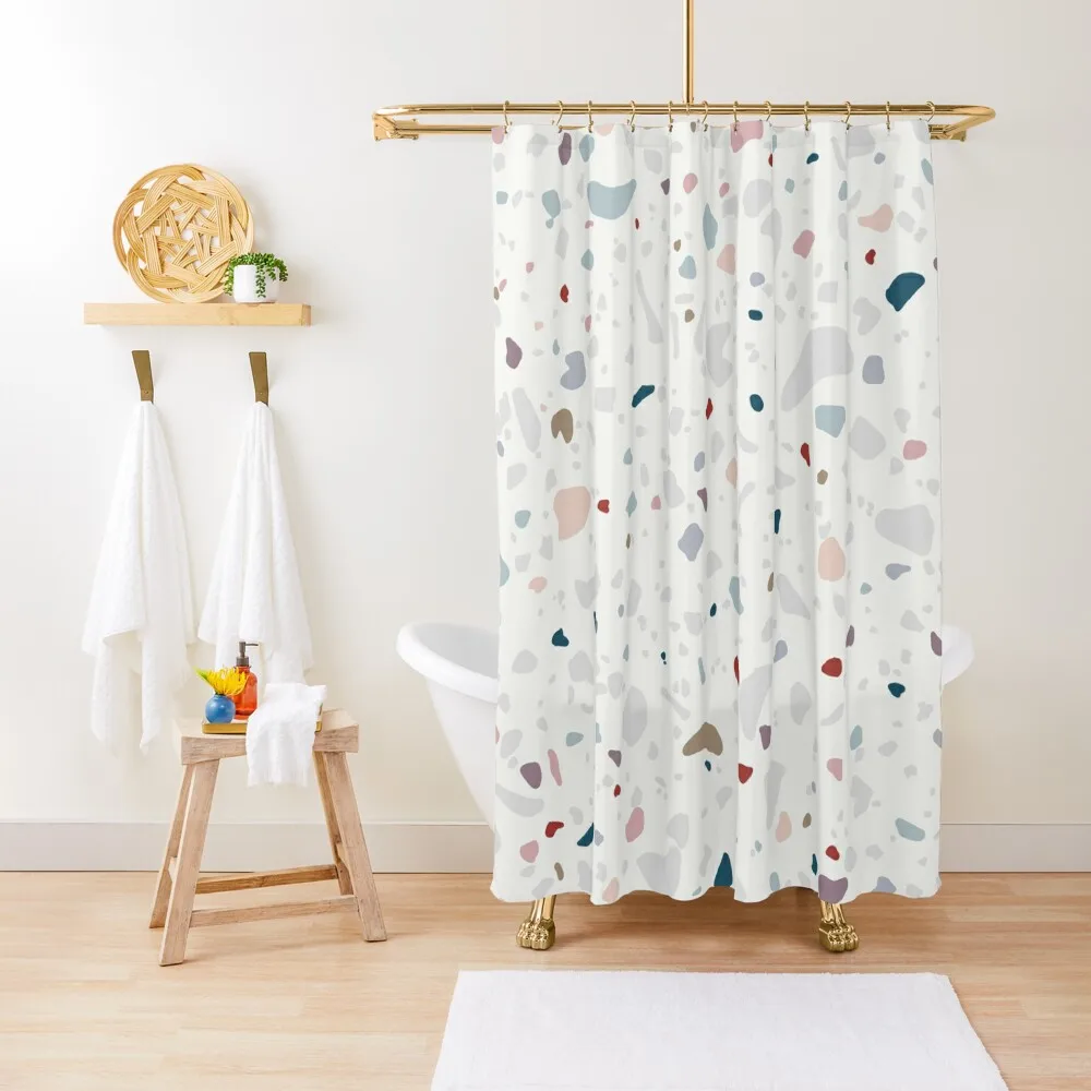 

Pastel Terrazzo I Shower Curtain Bathroom Accessories Bathroom Showers Shower For Bathroom Set Deco Curtain