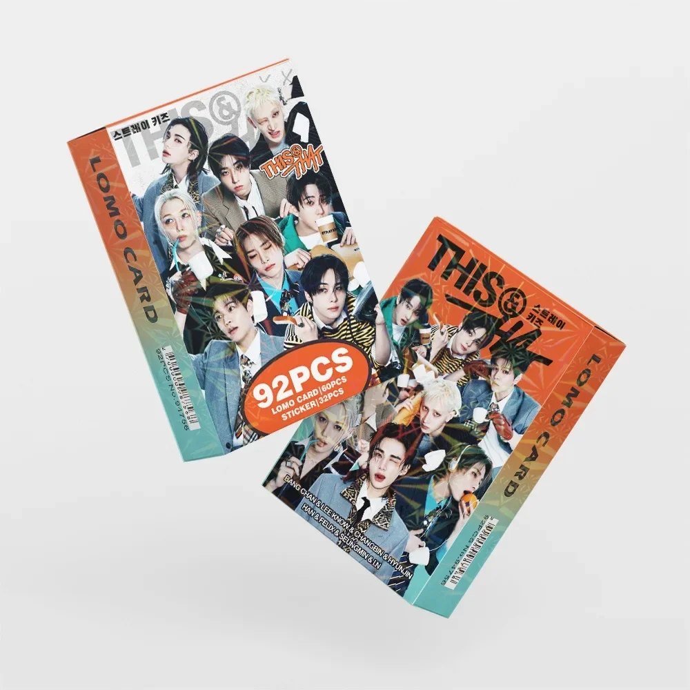 92 Stück Koreanische Hot Idol Neualbum "THIS&THAT" Hochwertige Lomo-Karten Felix BangChan HyunJin I.N Han Fans Sammelkarten – Detail 21