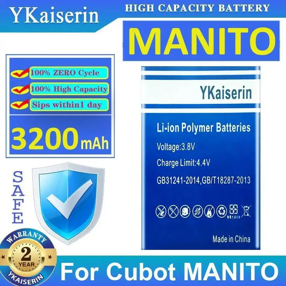 

Good Low-Temperature Performance Premium Replacement For Cubot Manito 3200Mah Mobile Phone Battery