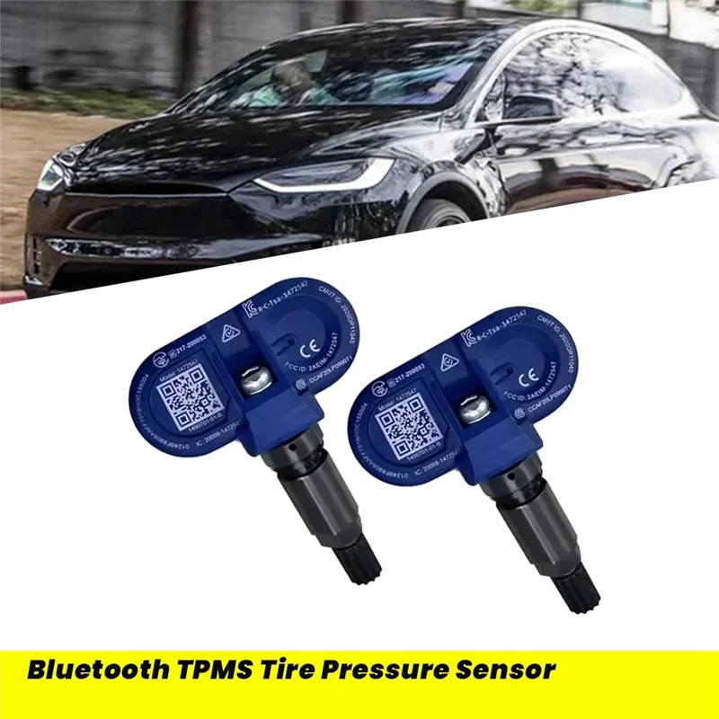 

AB61-2Pcs Bluetooth TPMS Sensor 1490701-01-B For Tesla Model 3 Y X S 2020-2024 Tire Pressure Sensor Monitor 1490750-00-A