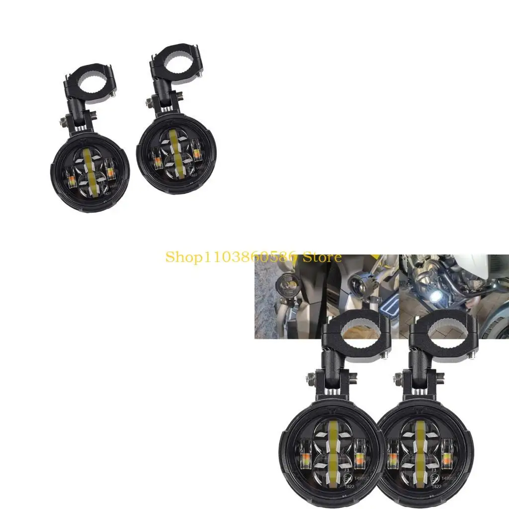 242A Easy Installation Motorcycle Auxiliary Lights with Multiple Lighting Modes IP67 Waterproof Aluminum Alloy Construction