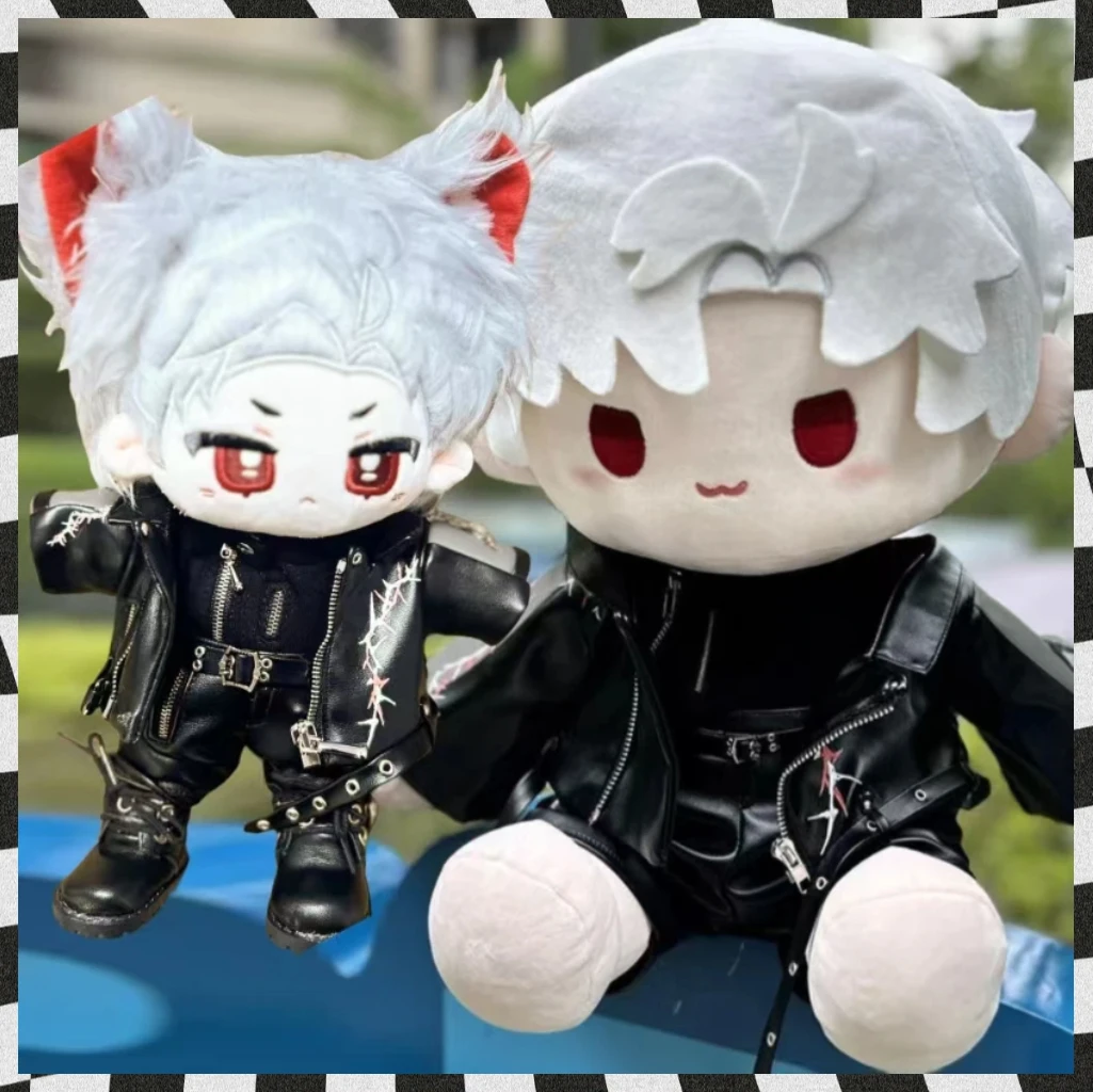 

20/40CM Clothes Game Love and Deepspace Sylus Anime Zayne Xavier Rafayel Qin CheLeather Pants Leather Shoes Short Sleeves Gift