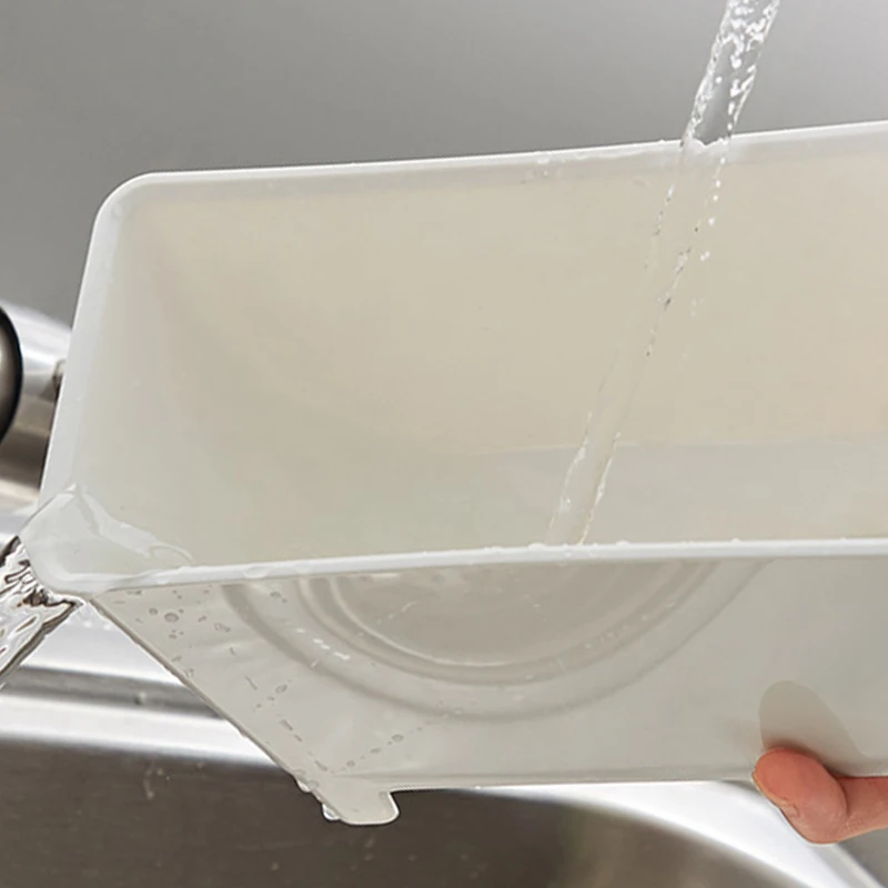 Kitchen Accessories Drainable Trash Can Household Sink Rice Residue Filter Shelf Basket Washing Vegetable Storage Bucket