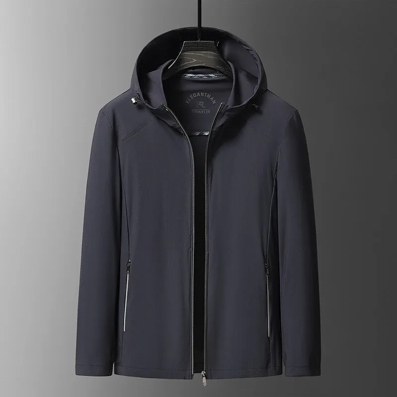 

2025 Summer Ice Silk Sunscreen Hooded Jacket Men's UV Resistant Fishing Suit Jackets Breathable Ultra-Light Outdoor Thin Coats