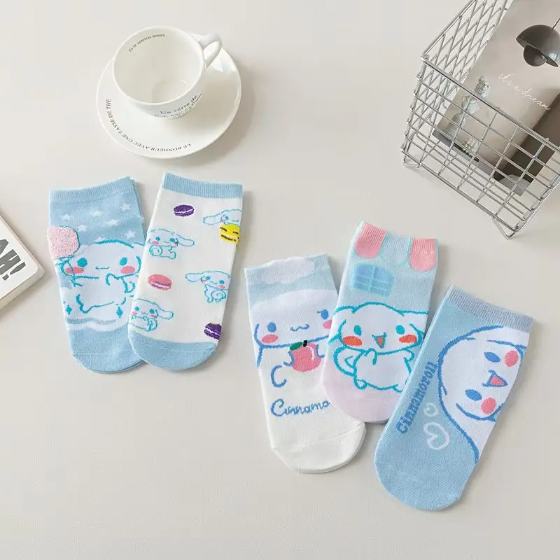

Cinnamoroll Cartoon Socks Women Cute Ankle Socks Cotton Student Socks Ins Trendy Spring Summer Thin