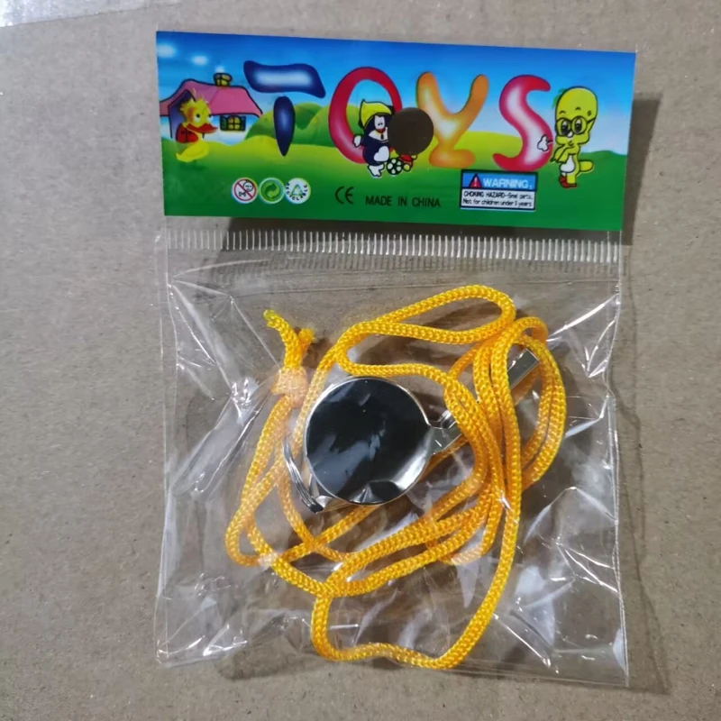 صافرة من الفولاذ المقاوم للصدأ بصوت عالٍ، صافرة رياضية احترافية، مدرب الحكم، كرة القدم، كرة السلة مع معدات النجاة في حالات الطوارئ