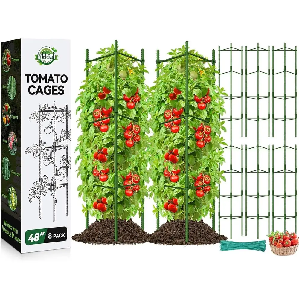 

Регулируемые опоры для томатов для сада, высотой до 48 дюймов, для поддержки растений, зеленые