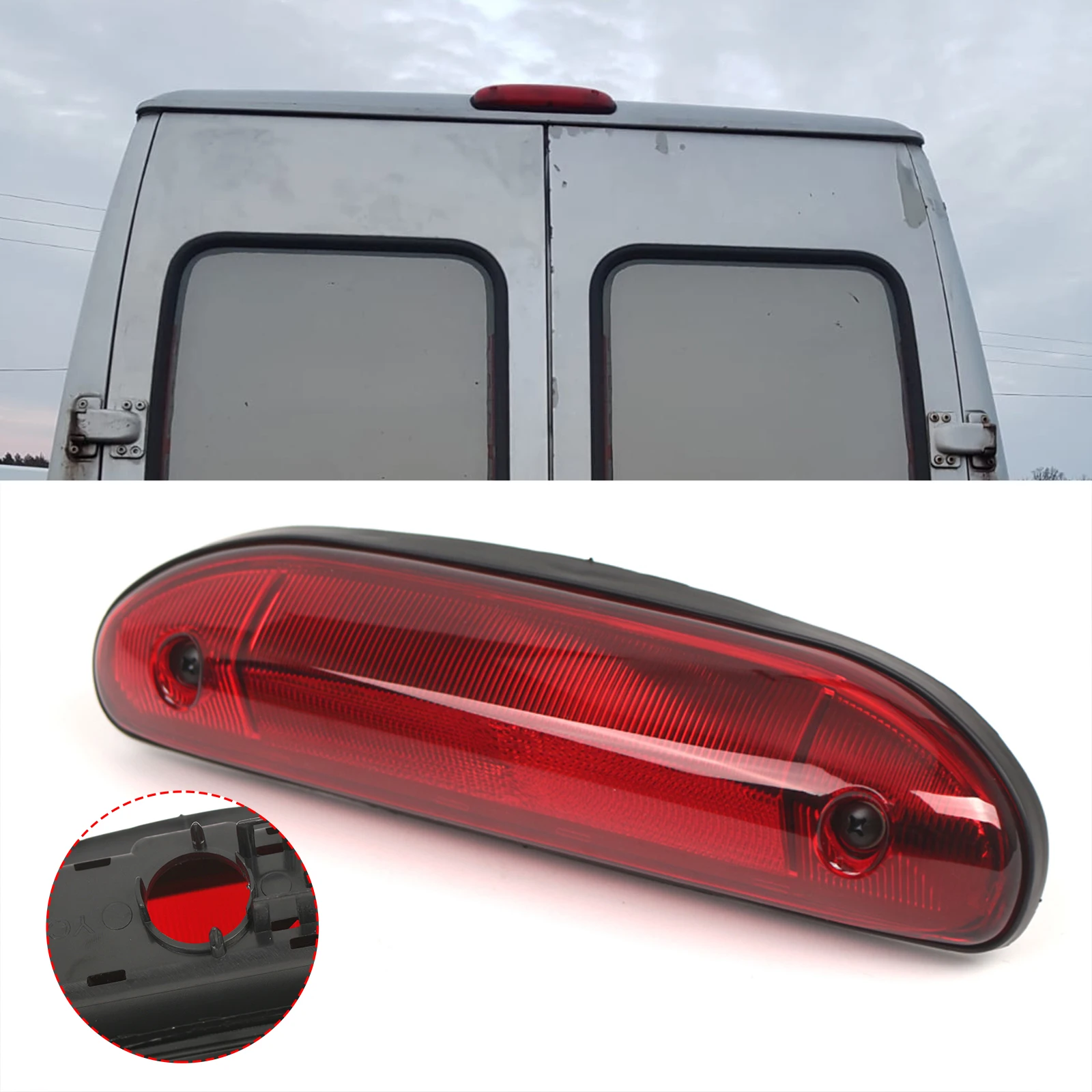 

3rd Brake Light Replacement 735318908/6351AW/1304039070 Rear Tail Brake Light Lamp for FIAT DUCATO for BOXER for JUMPER 02-06