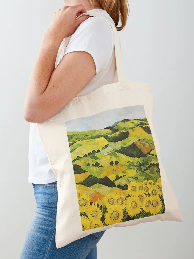 

Sunflowers and Sunshine Tote Bag Shopper tote bag men custom fabric bag eco folding