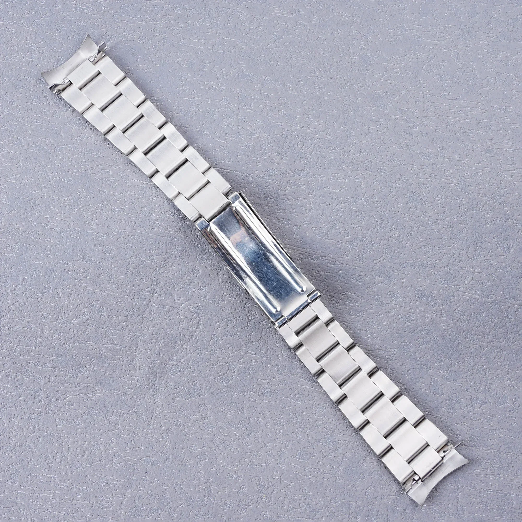 Rolamy 20mm 316L Stainless Steel Silver Hollow Endband with Oyster Bracelet  Watch Band For Seiko 5 SRPE53 55 51 57 58 60