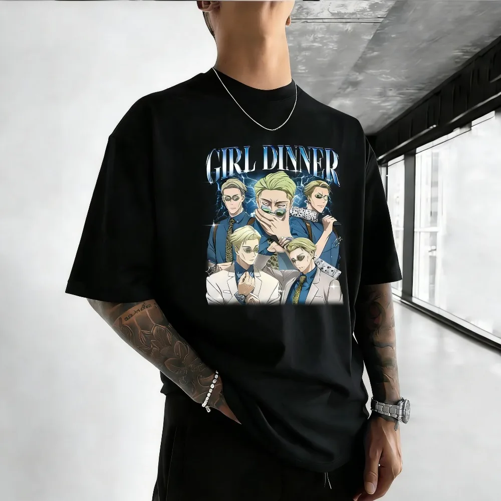 Jujutsu Kaisen Nanami Kento Unisex-T-Shirt aus reiner Baumwolle, Sommer 2026, Anime-Print, Rundhalsausschnitt, lockeres Familien-Kurzarm-Oberteil