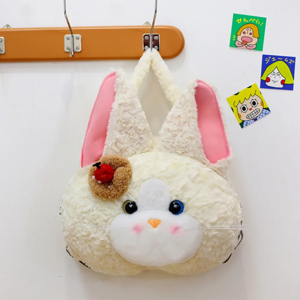 

Devon Rex Plush Cat Backpack Animal Plushie Cat Head Devon Rex Cat Plush Schoolbag Cat Backpack High-capacity Animal Plush Bag