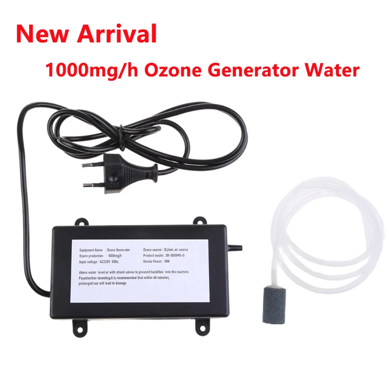 New 1000Mg Ozone Generator Ozonizer Water Air Purifier Cleaner Treatment Fruit Vegetable Fish Tank EU/US Plug