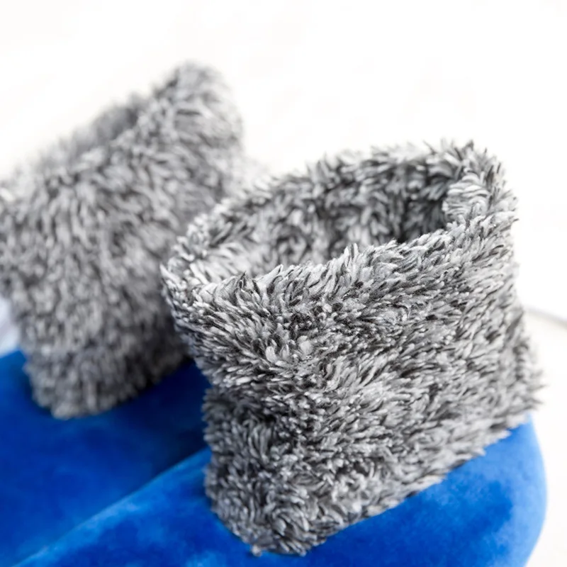 Calzini da pavimento antiscivolo da donna Calzini da pantofola per stivali termici foderati in pile lungo peluche per adulti Calzature per abbigliamento invernale caldo per interni