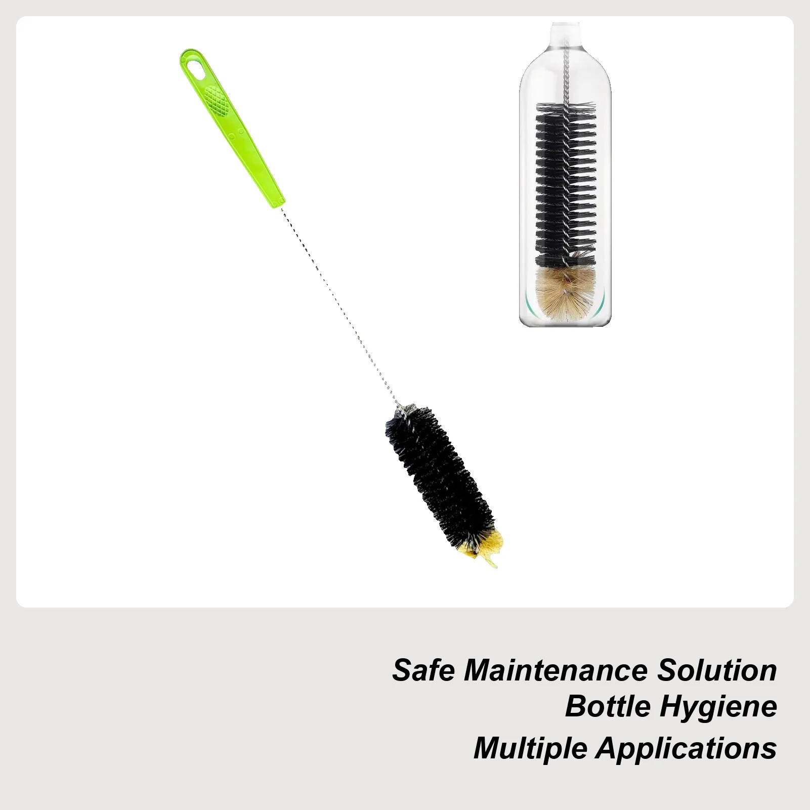 

Bottle Brush Ergonomic Glassware Cleaner Long Handle Cup Brush For Narrow Neck Wine Decanter Beer Dishwashing Home Kitchen