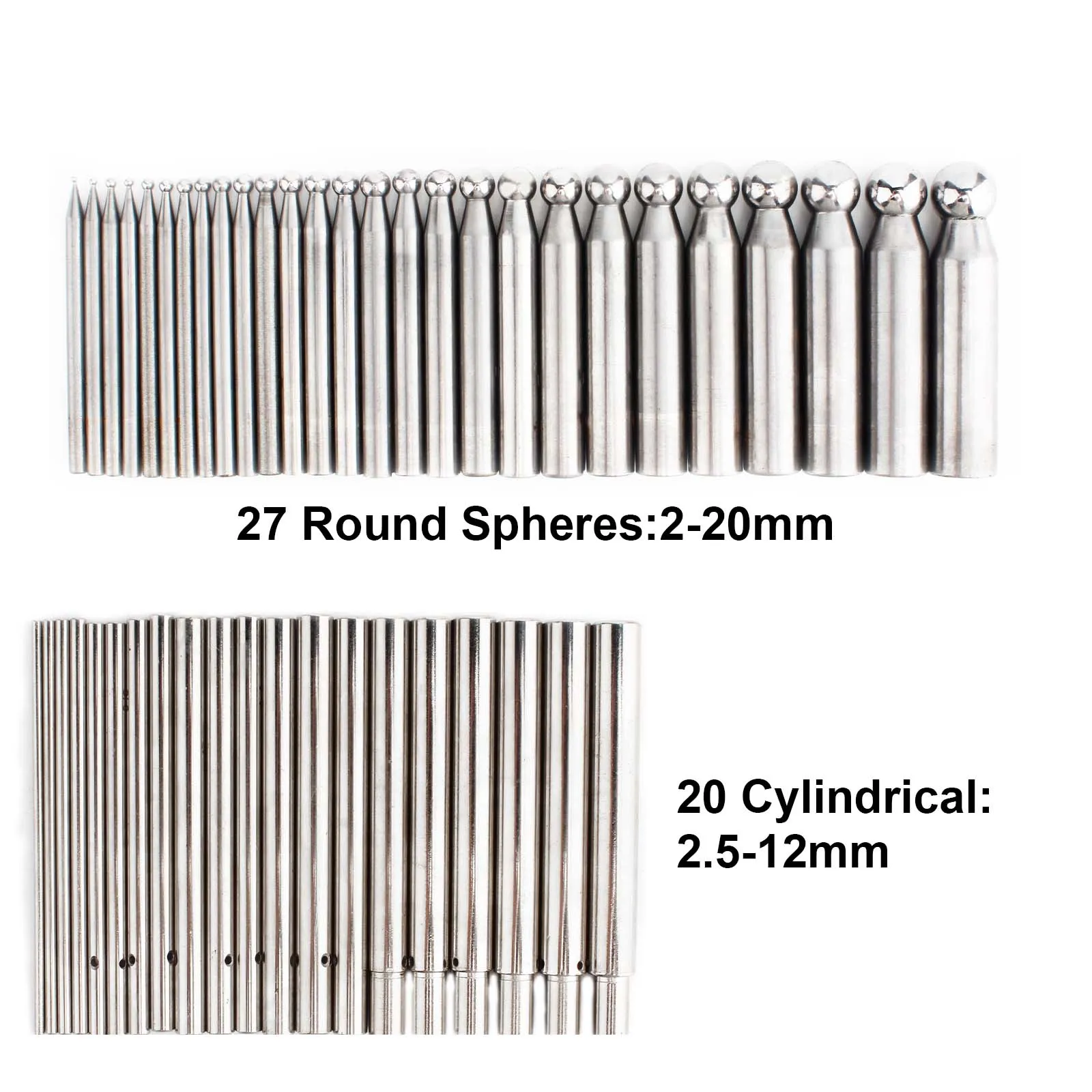 Complete 50pcs Metal Forming Dapping Set with Block, Anvil, and Swage for Jewelry Making and Repair