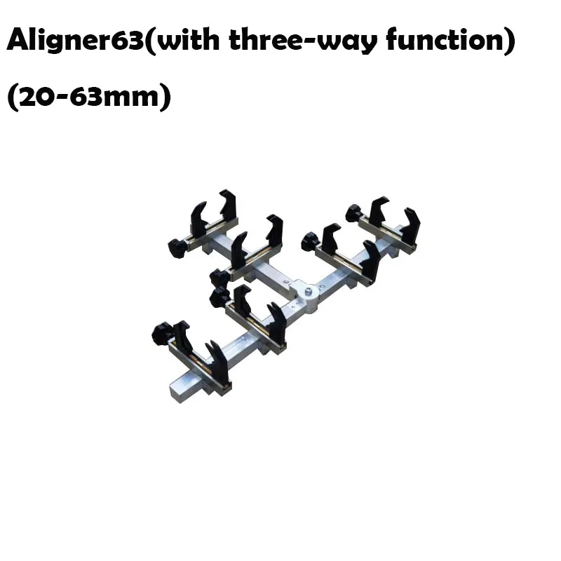 Aligner 63-T-6（20-63mm) Three-Way Function  Pipe Clamps Fusion Machine Butt Fusion Pipe Cutter Tube Clamp Addpters