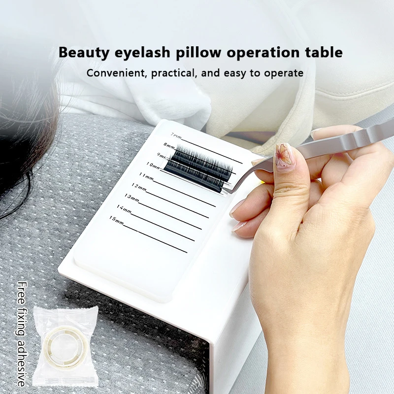 1pcEyelash Pillow Console Eyelash Extension Stand For Eyelash Salon Reusable Convenient Portable Console Eyelash Pad Glue Holder