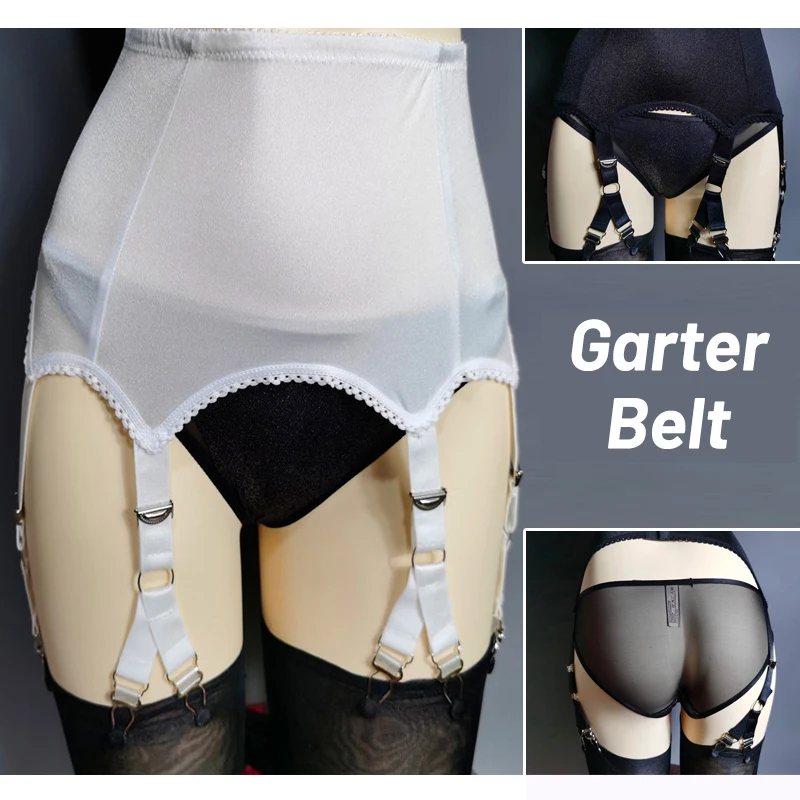 

Women Sexy Garters Belt High Waist Mesh Suspender Sexy Garter Belt For Stockings Lady Elastic Suspender Night Club Bondage Belt