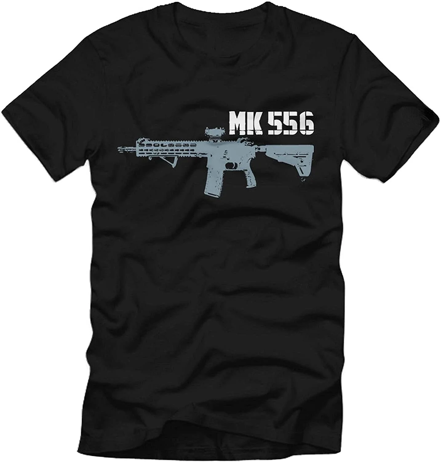

Assault Rifle Bundeswehr MK 556 5,55 мм Мужская футболка с коротким рукавом Повседневные хлопковые летние рубашки с круглым вырезом