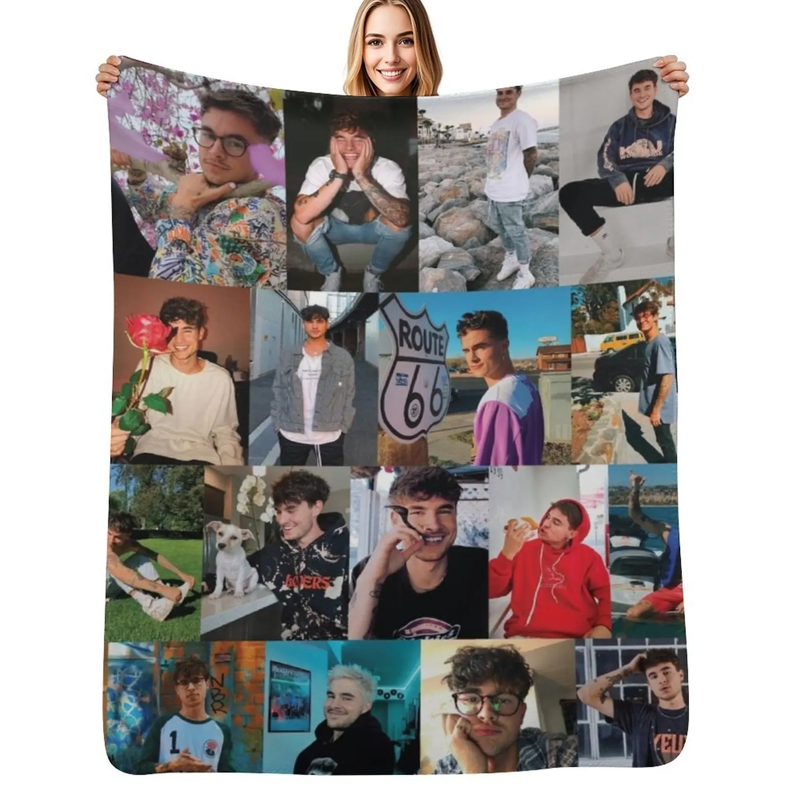 

Kian Lawley Throw Blanket Flannel Fleece Soft Warm Throw Blanket