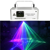 WHITE Black RGB Laser 500MW Beam Line Scanner Projector DMX Professional Disco DJ Wedding Dance Party Bar Club Stage Lighting